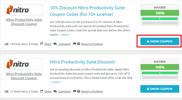 nitro productivity suite update coupon code