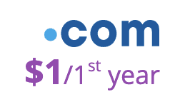 .com Domain Registration – $1/ Year